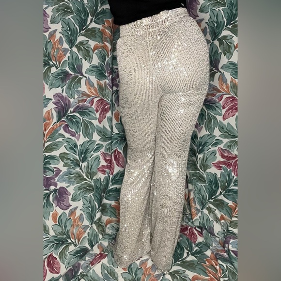 Saint and Hearts Sequined Wide Leg Pants - Picture 5 of 5